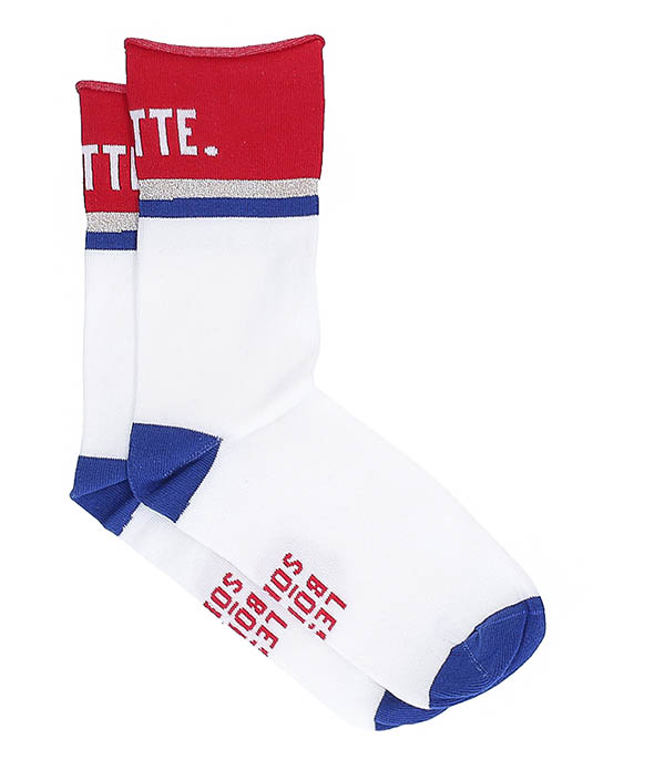 Socks Janette Red/Blue LES BONNES SOEURS