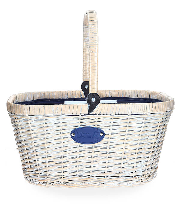 Isothermal Bicycle Basket Chantilly Navy Stripes Les Jardins de la Comtesse