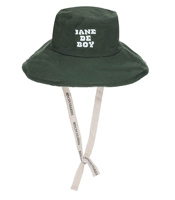 The Rimba hat x Jane de Boy Dark Green Bingin Diaries