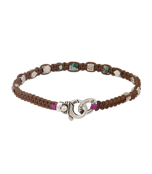 Men's bracelet Ewen Brown Gas Bijoux