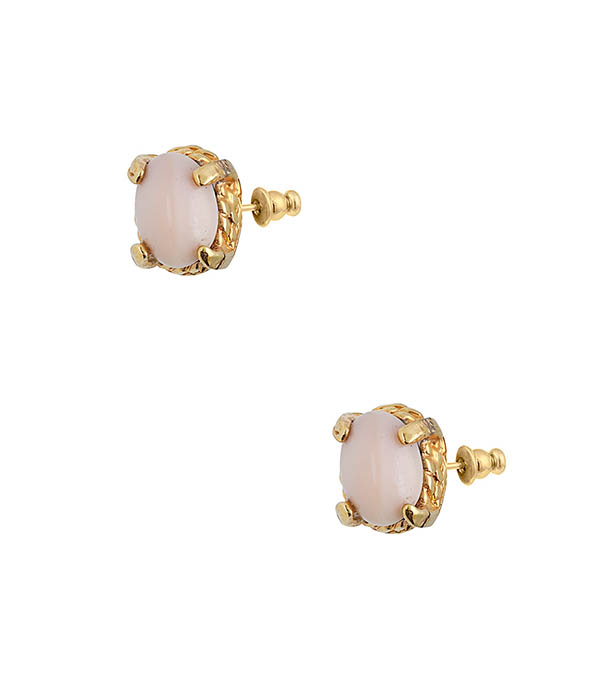 Puce Lucce Gold Earrings Gas Bijoux