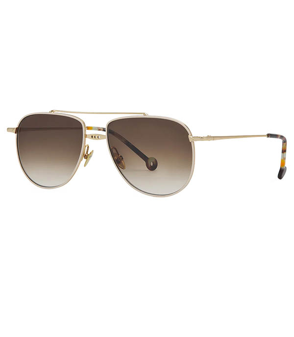 Margaux Pale Gold/White Sunglasses Nathalie Blanc