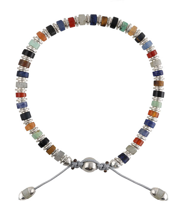 Bracelet homme Sapet en Argent Gemstones M.Cohen by Maor - Taille L