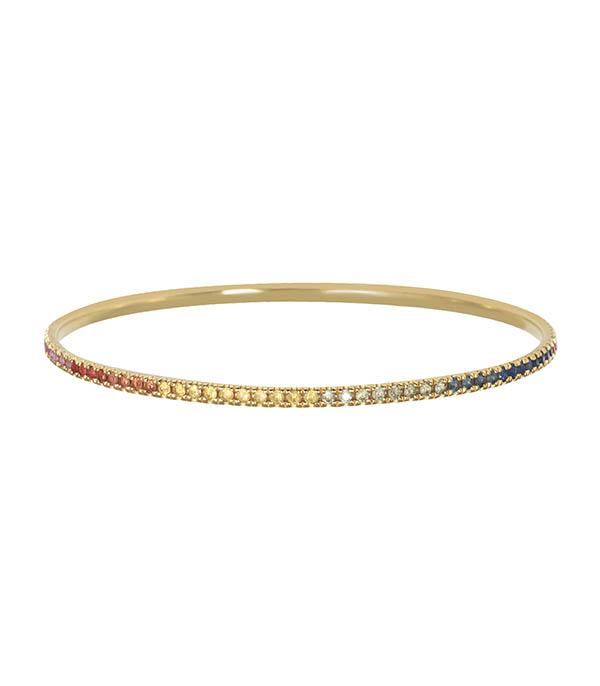 Bangle multi sapphires in gold And... Paris