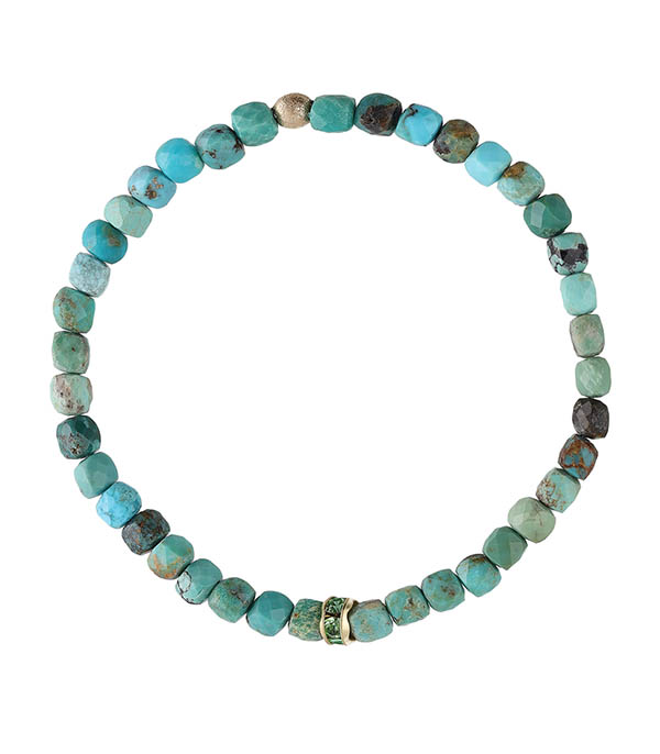 Turquoise cube bracelet Nathalie Guinochet