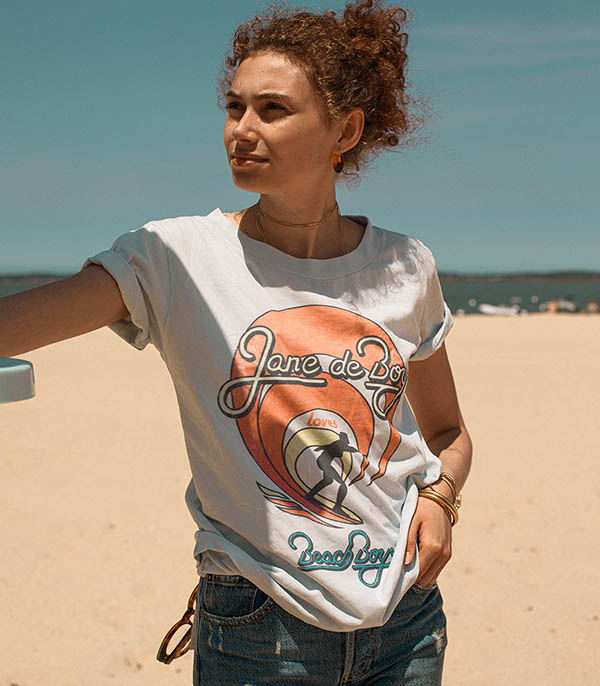 Tee-shirt Jane de Boy Beach Boys Ciel Fabulous Island