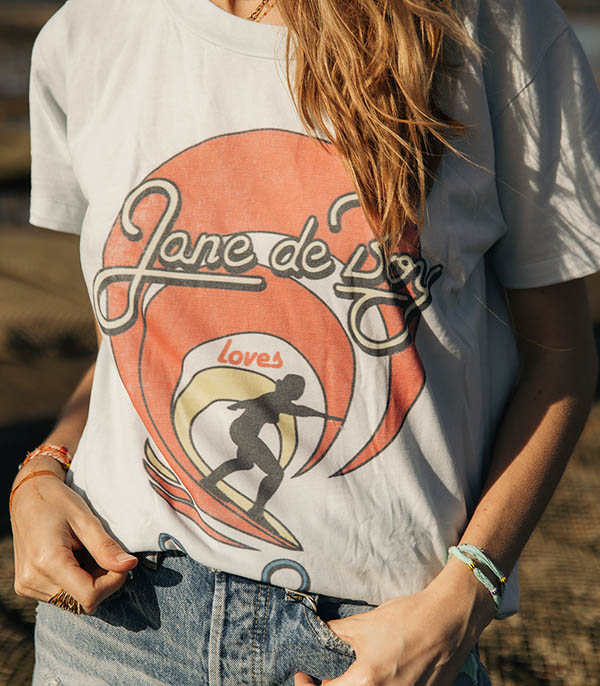T-shirt Jane de Boy Beach Boys Ciel Fabulous Island