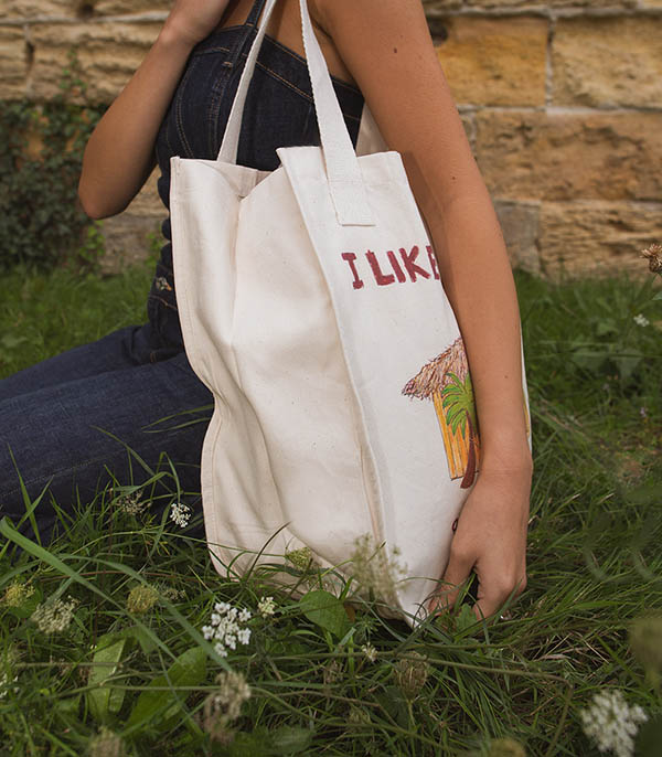 Tote bag I Like Big Huts UNFORTUNATE PORTRAIT