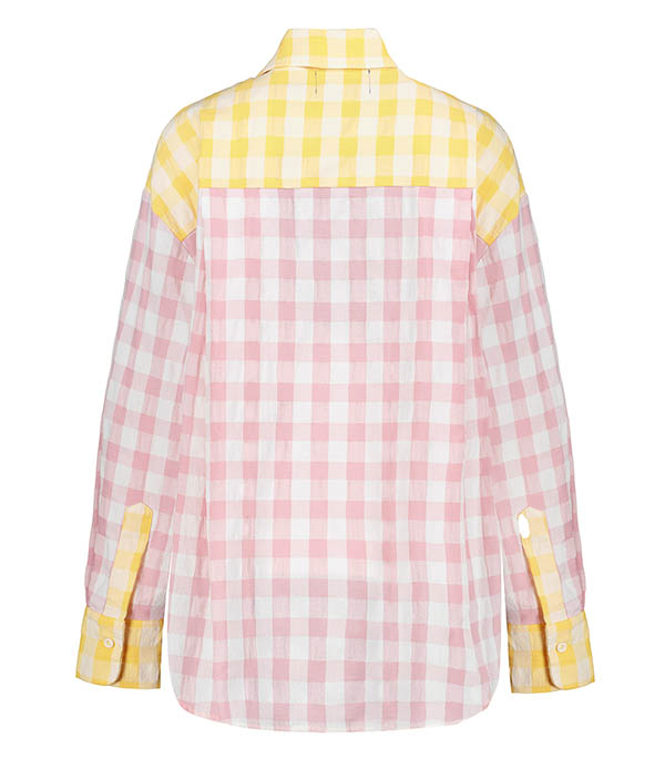 Pink and white Ibisco shirt Susanna Blu