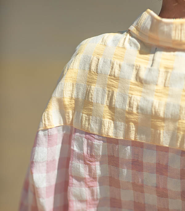 Pink and white Ibisco shirt Susanna Blu