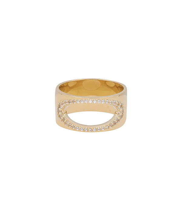 Gigi Ring White Sapphire Pascale Monvoisin