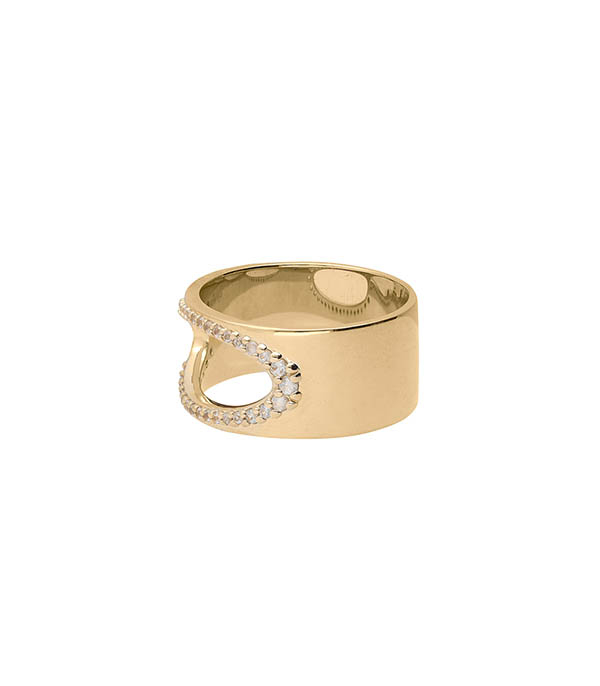 Gigi Ring White Sapphire Pascale Monvoisin