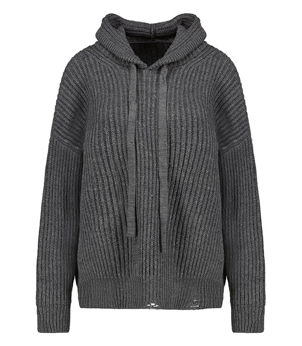 Brooke Grey Wool Hoodie Nine in the Morning