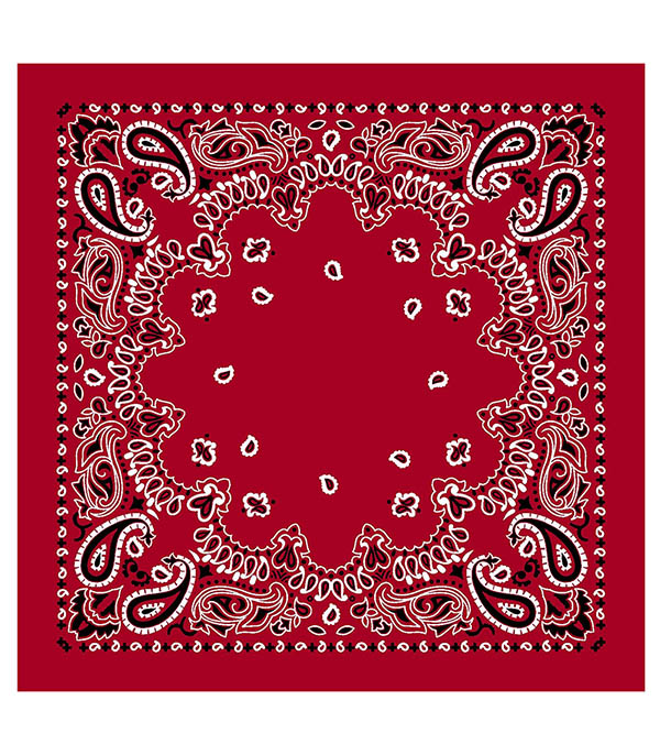 Bandana Red 120 x 120 cm destiny