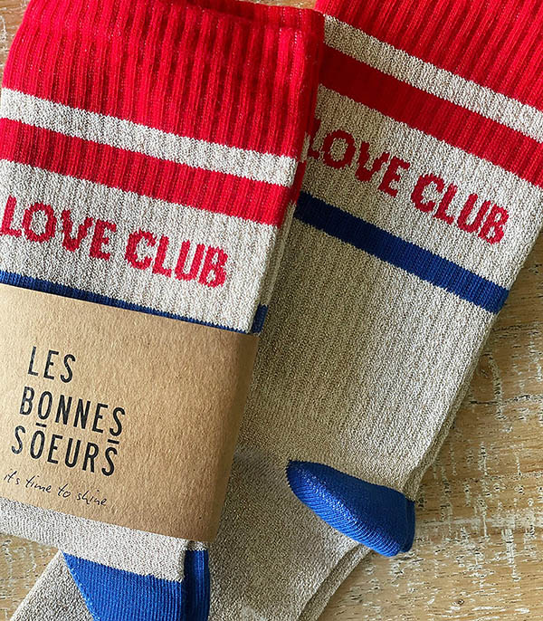 Glitter Tennis Socks Gold Paillette LES BONNES SOEURS