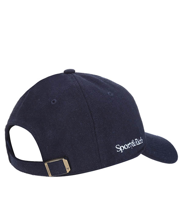 Yankees Baseball Cap Serif Wool Navy/White Sporty & Rich