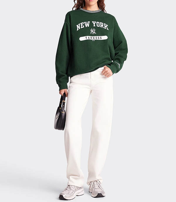 Sweat-shirt League Forest/White Sporty & Rich