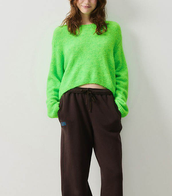 Cikoya Fluo Green Sweater American Vintage