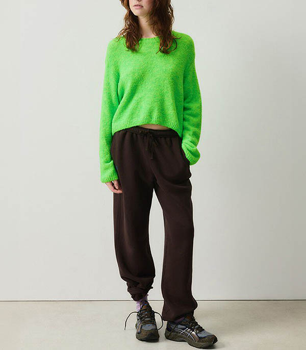 Cikoya Fluo Green Sweater American Vintage