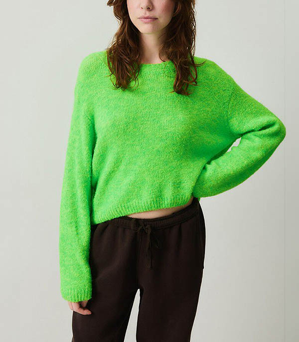 Cikoya Fluo Green Sweater American Vintage