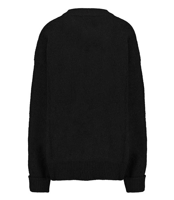 Vitow Boatneck Sweater Black American Vintage