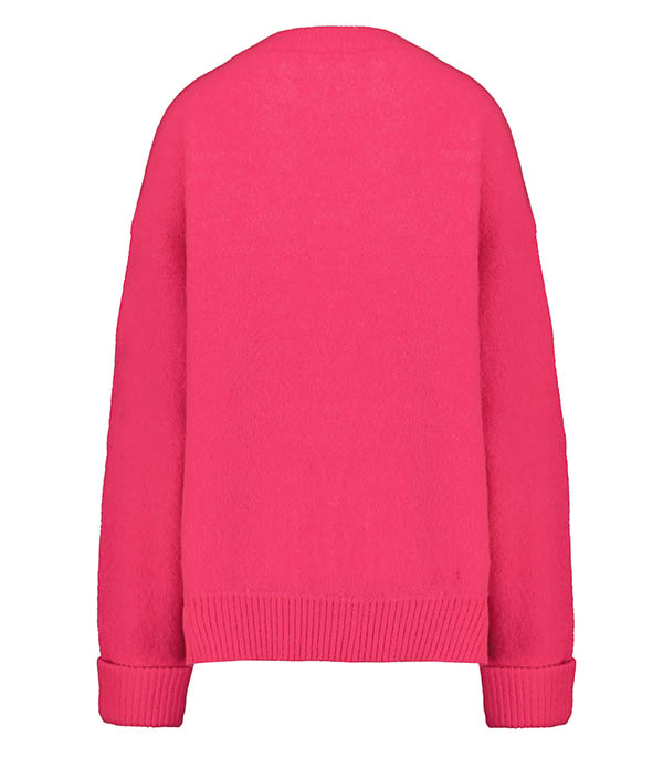 Vitow Boatneck Sweater Pink Fluo Chiné American Vintage