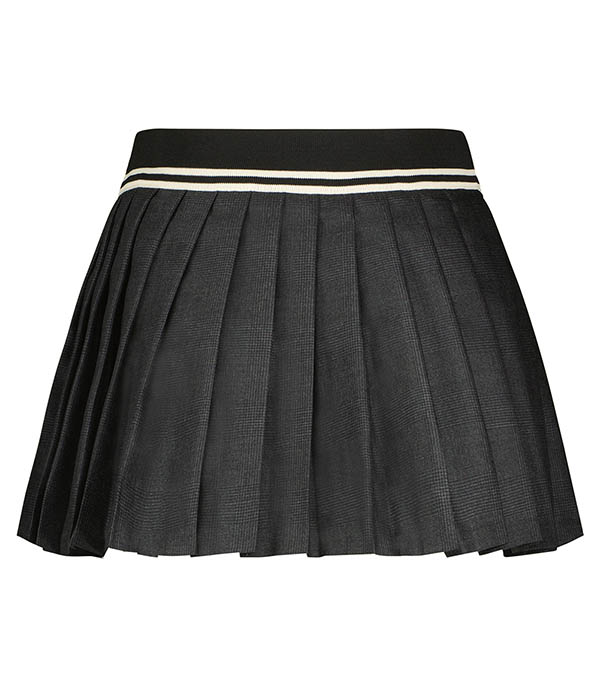 Albigal Pleated Dark Grey/Off White Sporty & Rich Skirt