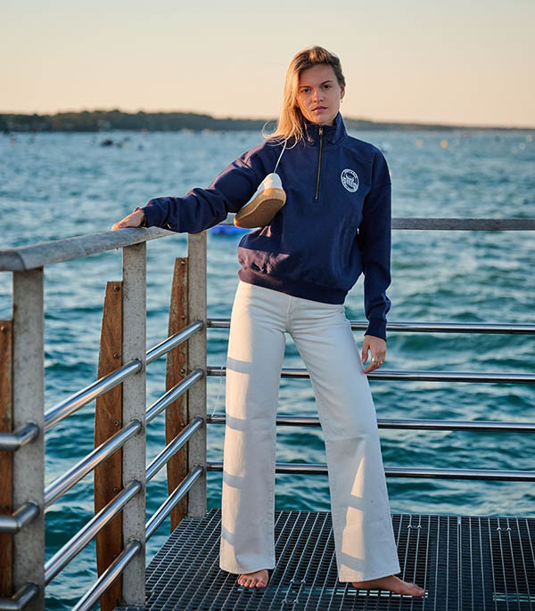 Pull camionneur Vendome Resort Navy/White Sporty & Rich