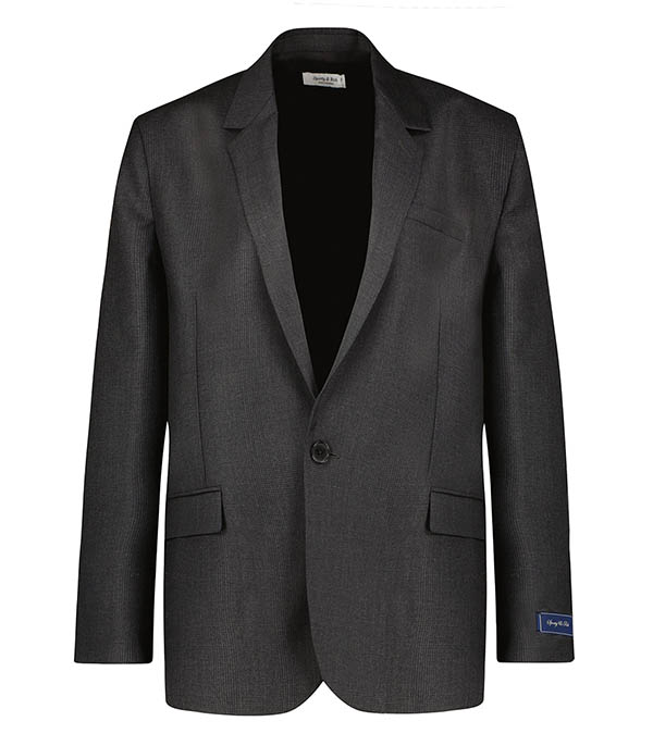 Veste de costume en laine Friars Dark Grey Sporty & Rich