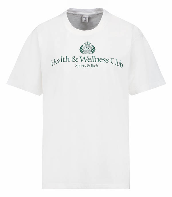 H&W Crest White/Alpine Sporty & Rich T-shirt