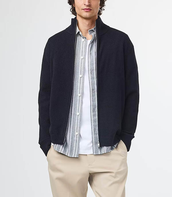 Pull Zippé homme Danny Full 6429 Navy Blue NN07