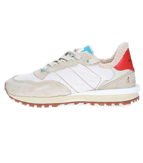 Sneakers Tennkei Prime Polar Fleece Cream Red Hidnander