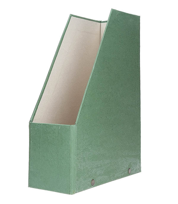 Green Cardboard File Rack THANK YOU LOUIS