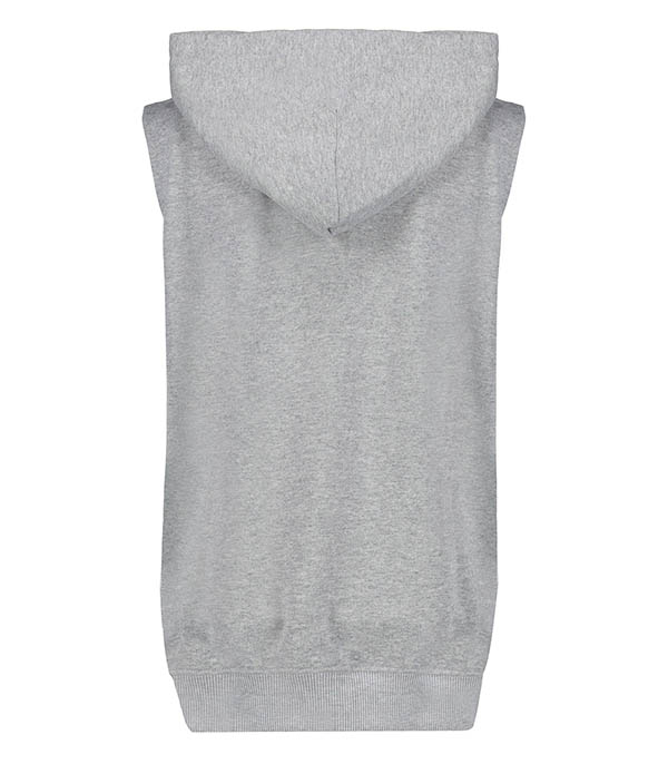 Orid Heart Grey Sleeveless Hoodie Tomorrow it will be daylight