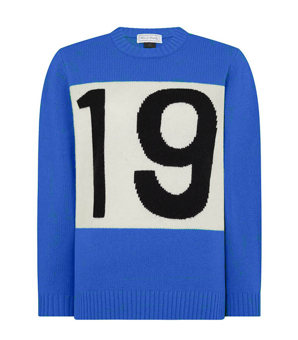 Pull en Laine New Era 1970 Bleu Bella Freud