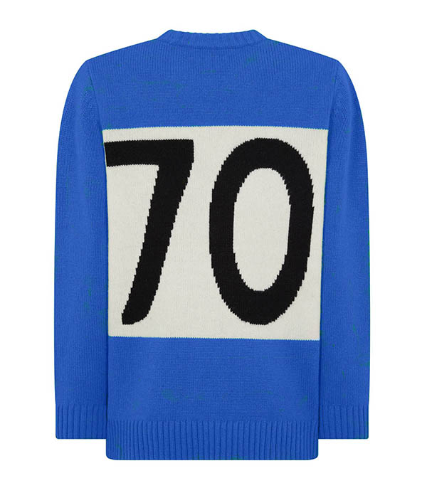 Pull en Laine New Era 1970 Bleu Bella Freud