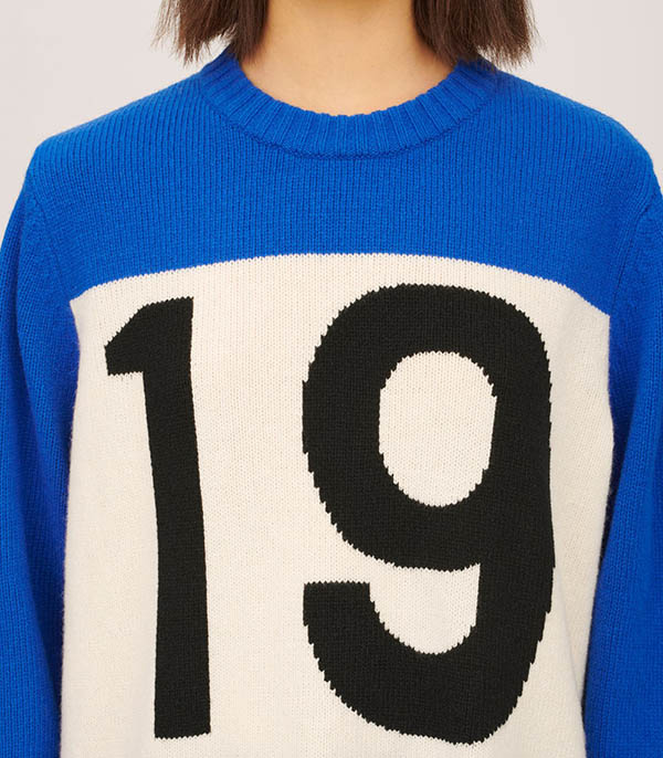 Pull en Laine New Era 1970 Bleu Bella Freud
