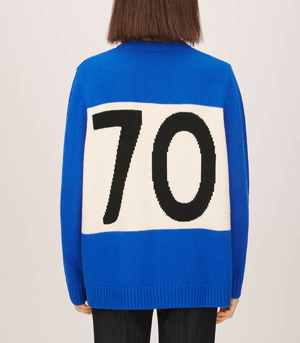 Pull en Laine New Era 1970 Bleu Bella Freud