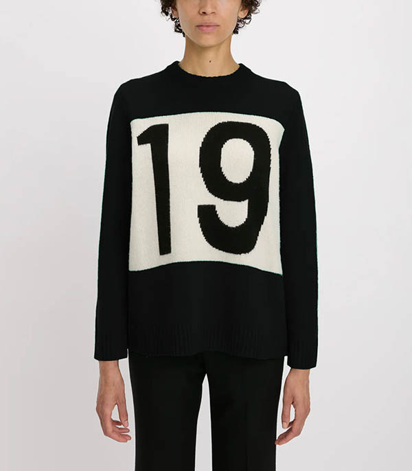 Pull en Laine New Ear 1970 Noir Bella Freud
