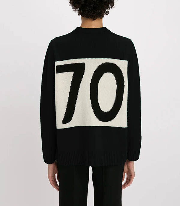 Pull en Laine New Ear 1970 Noir Bella Freud