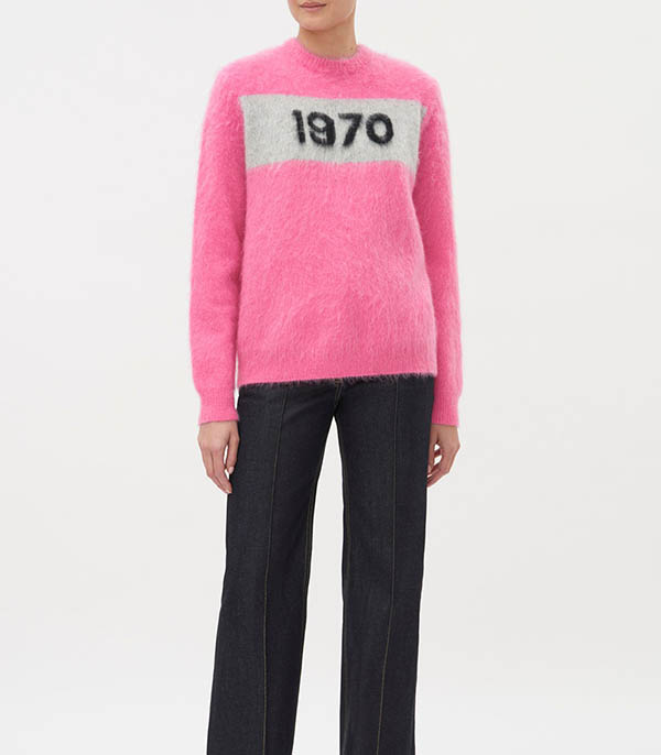 Pull en Mohair Mix 1970 Flamingo Pink Bella Freud