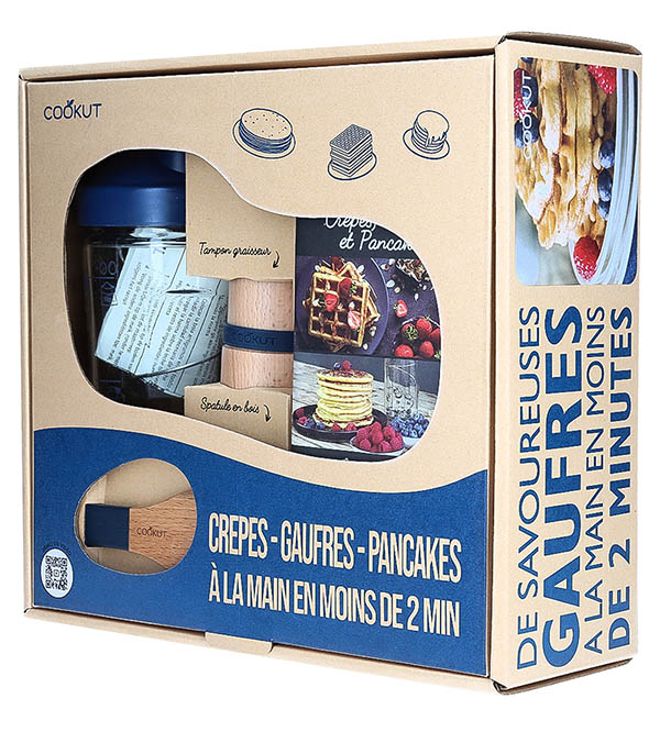 Shaker, Oiler pad and Spatula Crepe, Blueberry Cookut