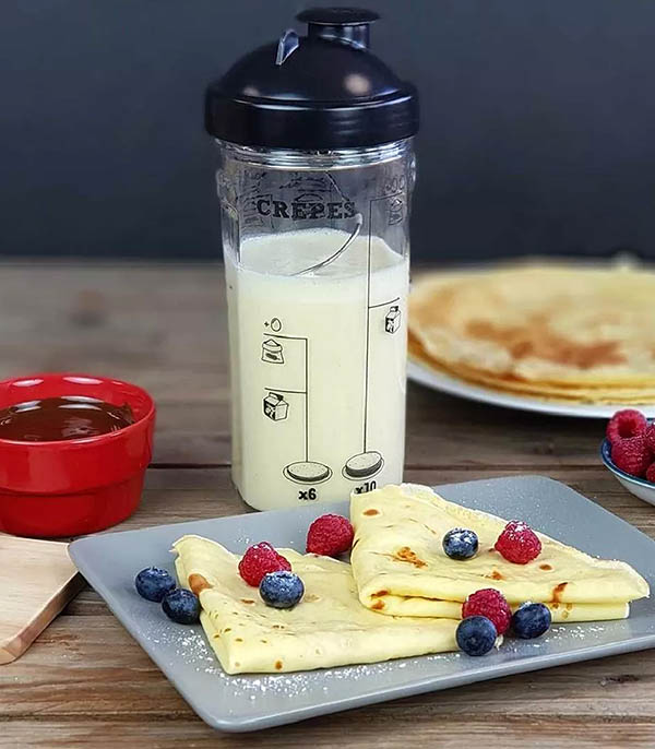 Shaker, Oiler pad and Spatula Crepe, Blueberry Cookut