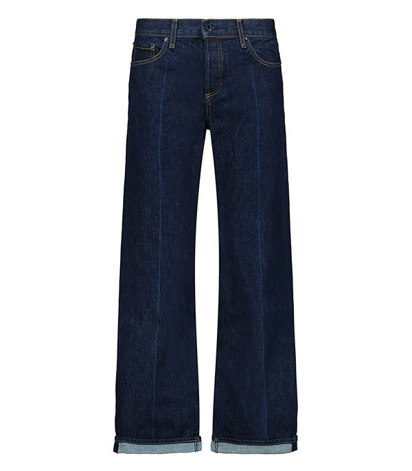 Low Rise Straight Baby Cuff Jeans ASKK NY