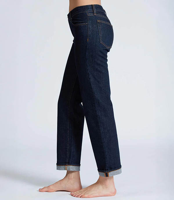 Low Rise Straight Baby Cuff Jeans ASKK NY