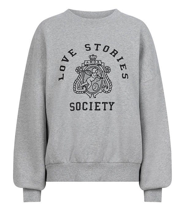 Sloane Grey sweatshirt Love Stories