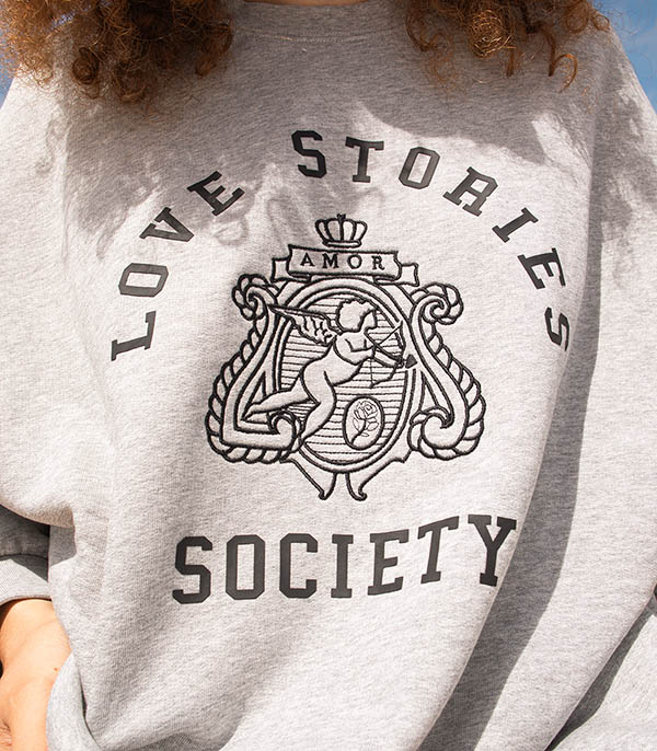 Sweat-shirt Sloane Gris Love Stories