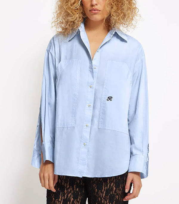 Angele Blue cotton shirt Roseanna