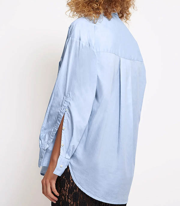 Angele Blue cotton shirt Roseanna