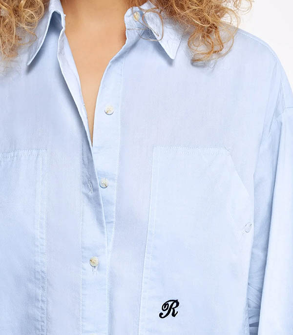 Angele Blue cotton shirt Roseanna